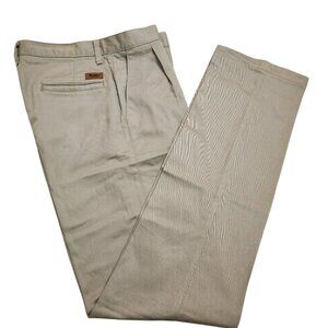 Men's WRANGLER RIATA Khaki Pleated Dress Pants 31X36